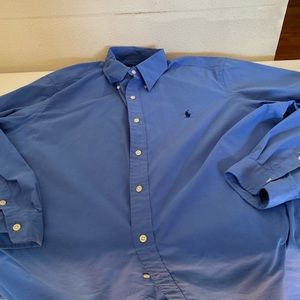 MENS xxl Ralph Lauren polo button up dress shirt